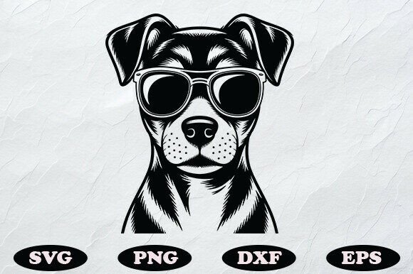 Cool Dog with Sunglasses SVG