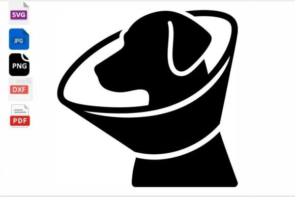 Dog Cone Collar SVG Clipart Review