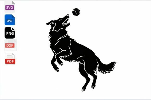 Dog Jumping for Ball SVG Review