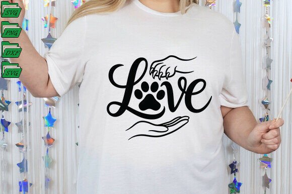 Dog Lover Shirt, Pet Lover Svg, Paw SVG