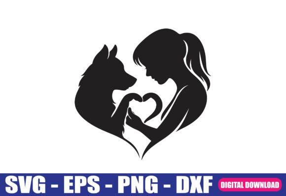 Dog Lover Silhouette Vector SVG