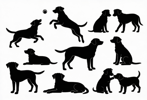Dog Silhouettes Bundle SVG