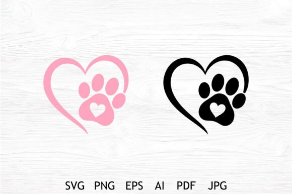 Pet Paw Heart SVG Bundle Review