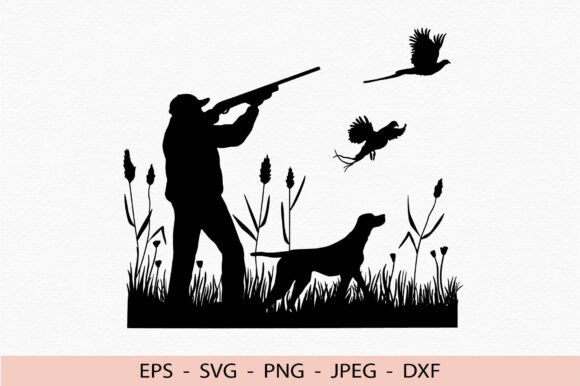 Pheasant Hunting Svg Cricut Hunter Dog