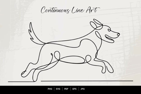 Running Dog Line Art Review